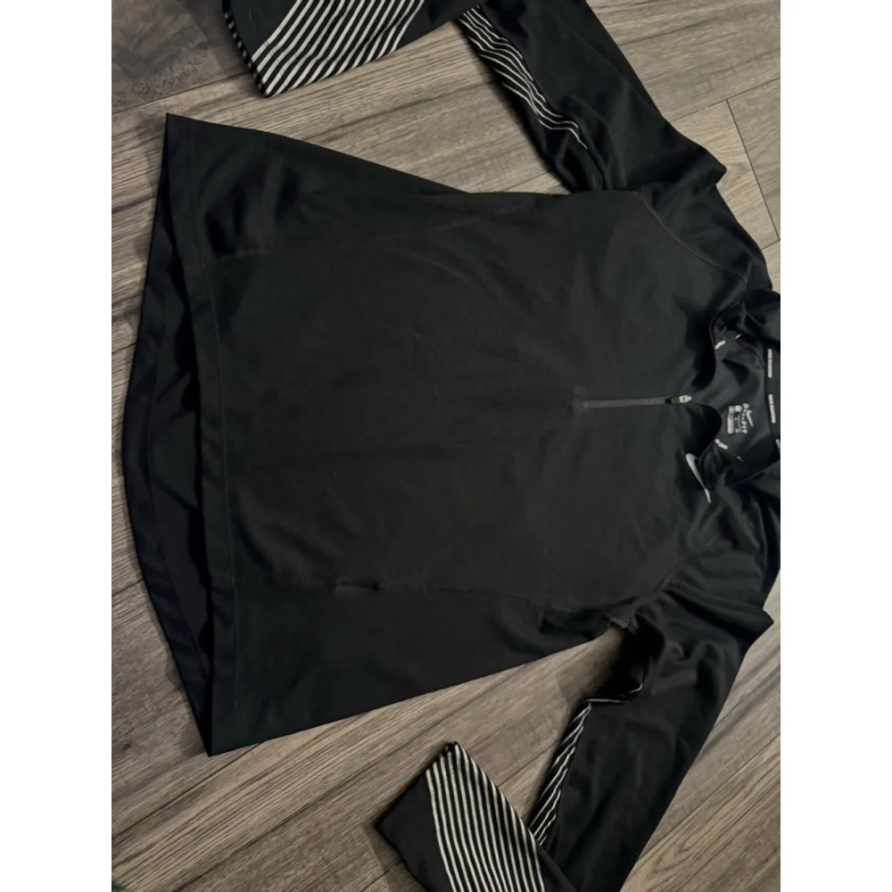 Nike Brand New Flash Element Black and White Dri Fit Size Small QuarterZip $75 - Picture 5 of 13